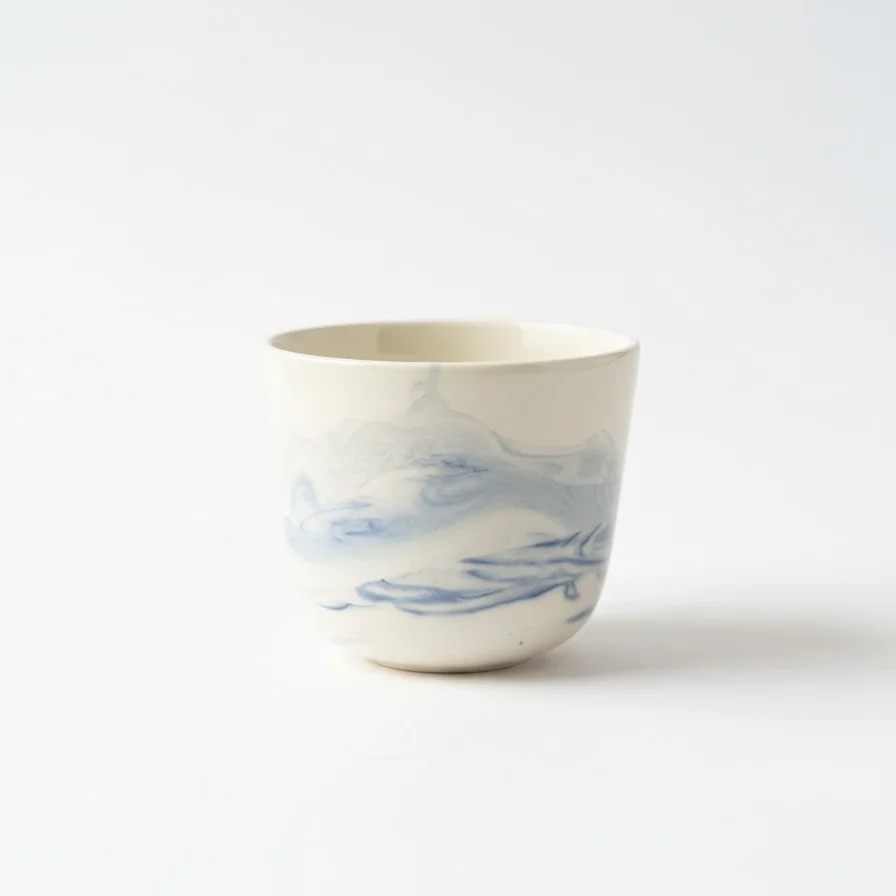 Macchiato Cup - Blue Marble